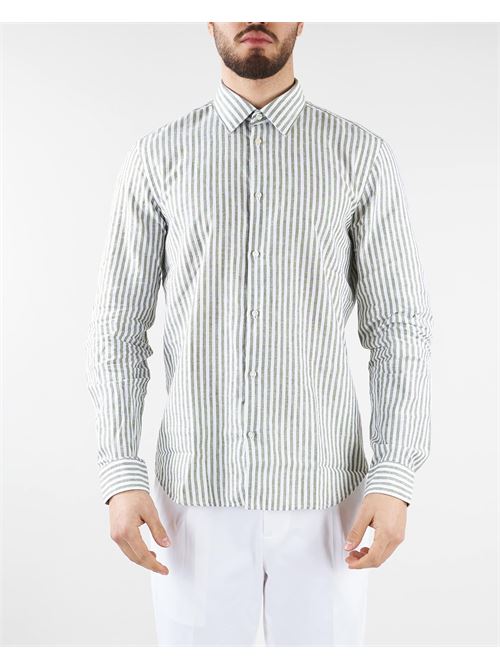 Striped linen shirt Manuel Ritz MANUEL RITZ | Shirt | 3432E600L23339737